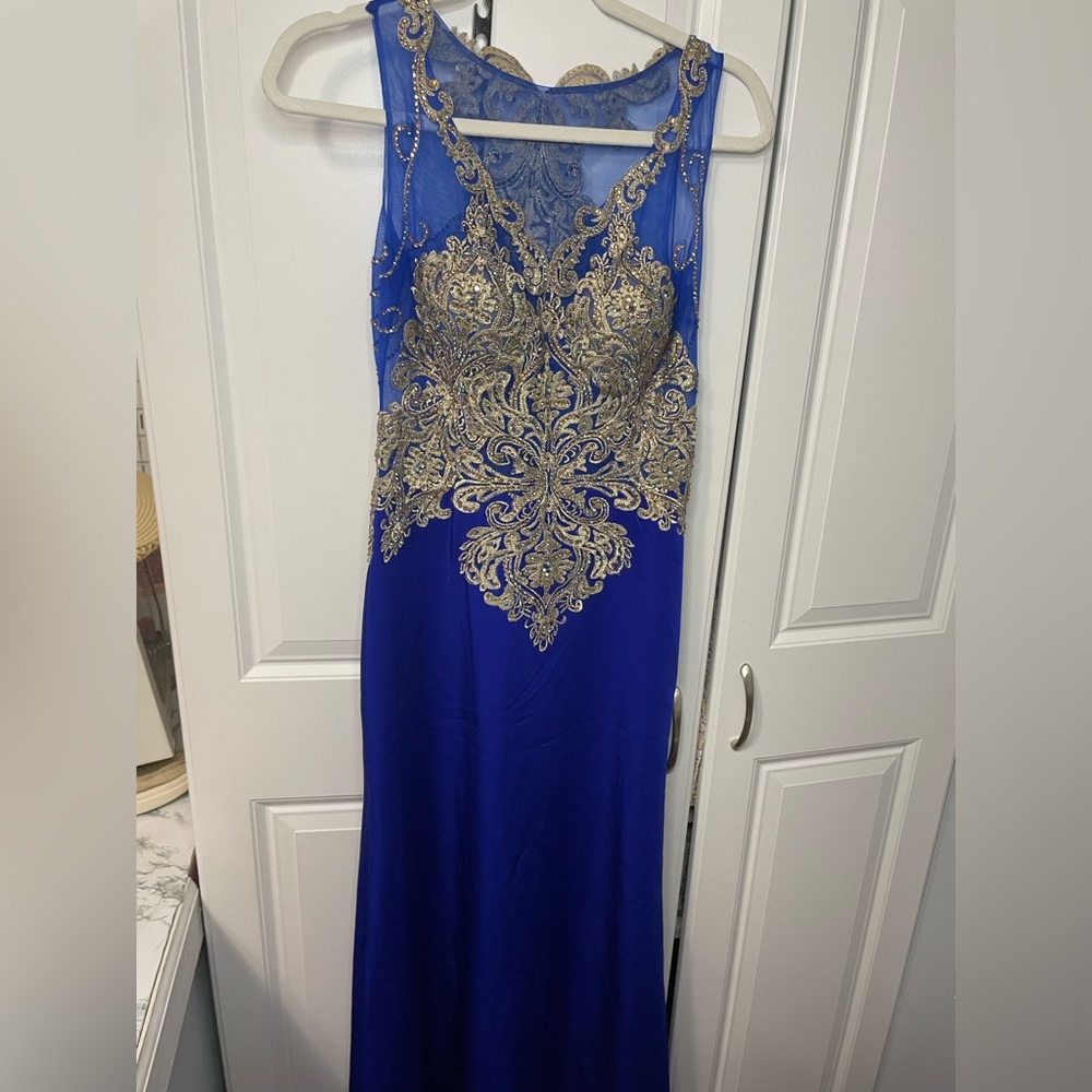 SP Navy Blue Prom Dress